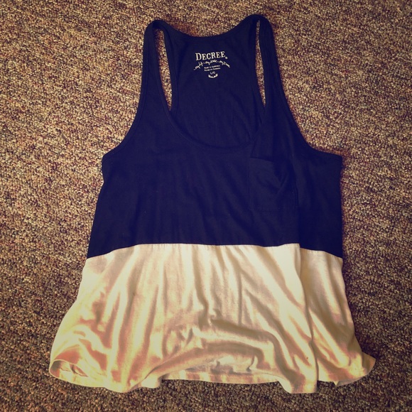 Decree Tops - Decree Juniors Tank Top / Size Large